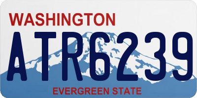 WA license plate ATR6239