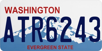 WA license plate ATR6243