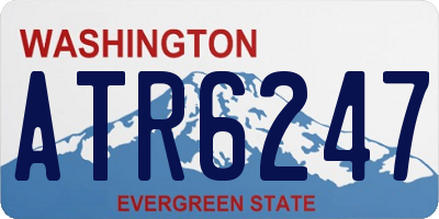 WA license plate ATR6247
