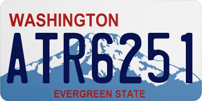 WA license plate ATR6251