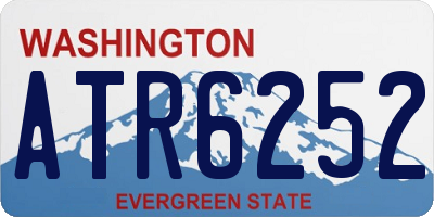 WA license plate ATR6252