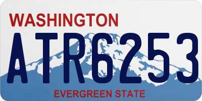 WA license plate ATR6253