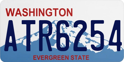 WA license plate ATR6254