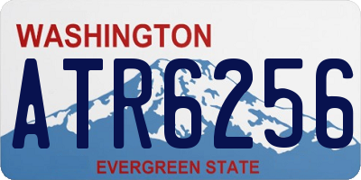 WA license plate ATR6256