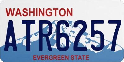 WA license plate ATR6257