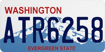 WA license plate ATR6258