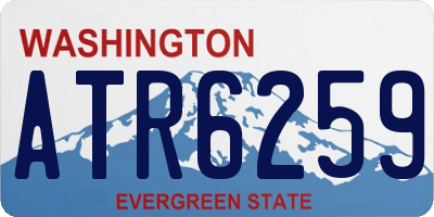 WA license plate ATR6259