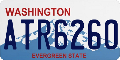 WA license plate ATR6260