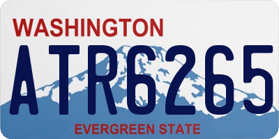 WA license plate ATR6265