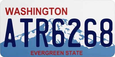WA license plate ATR6268