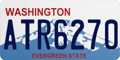 WA license plate ATR6270
