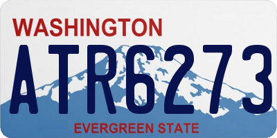 WA license plate ATR6273