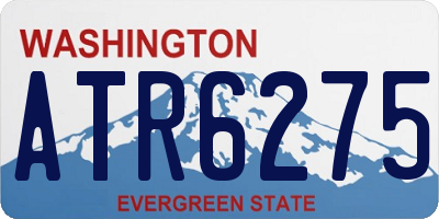 WA license plate ATR6275