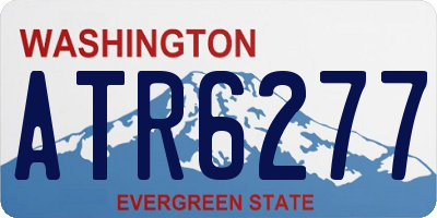 WA license plate ATR6277