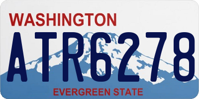 WA license plate ATR6278