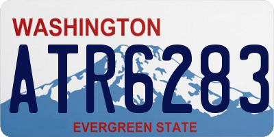WA license plate ATR6283