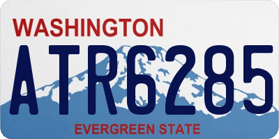 WA license plate ATR6285