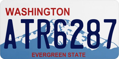 WA license plate ATR6287