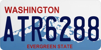 WA license plate ATR6288