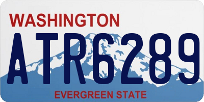 WA license plate ATR6289