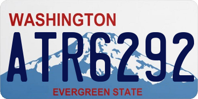 WA license plate ATR6292