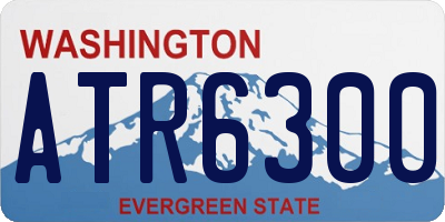 WA license plate ATR6300