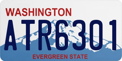 WA license plate ATR6301