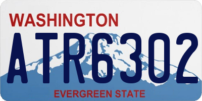 WA license plate ATR6302