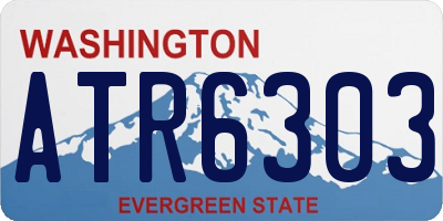 WA license plate ATR6303
