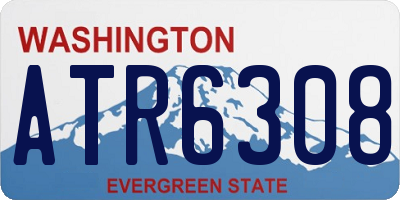 WA license plate ATR6308