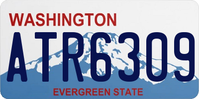 WA license plate ATR6309