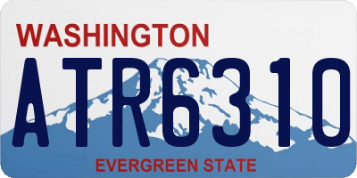WA license plate ATR6310