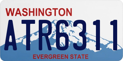 WA license plate ATR6311