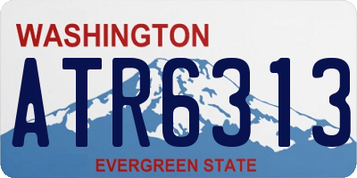 WA license plate ATR6313