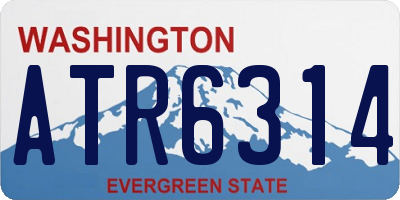 WA license plate ATR6314