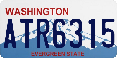 WA license plate ATR6315
