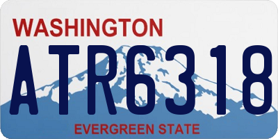 WA license plate ATR6318