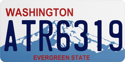 WA license plate ATR6319