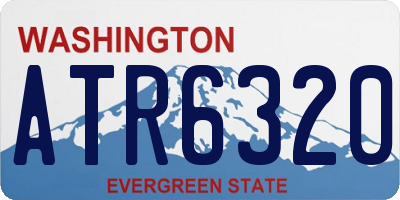 WA license plate ATR6320