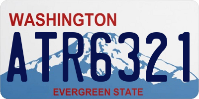 WA license plate ATR6321