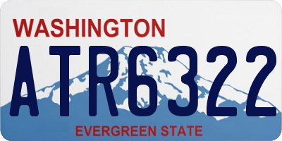 WA license plate ATR6322