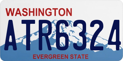 WA license plate ATR6324