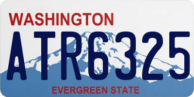 WA license plate ATR6325