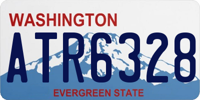 WA license plate ATR6328