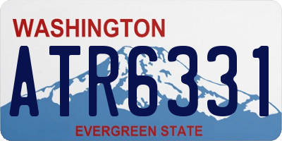 WA license plate ATR6331