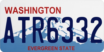 WA license plate ATR6332
