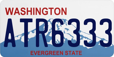 WA license plate ATR6333