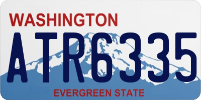 WA license plate ATR6335