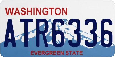 WA license plate ATR6336