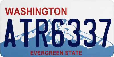 WA license plate ATR6337